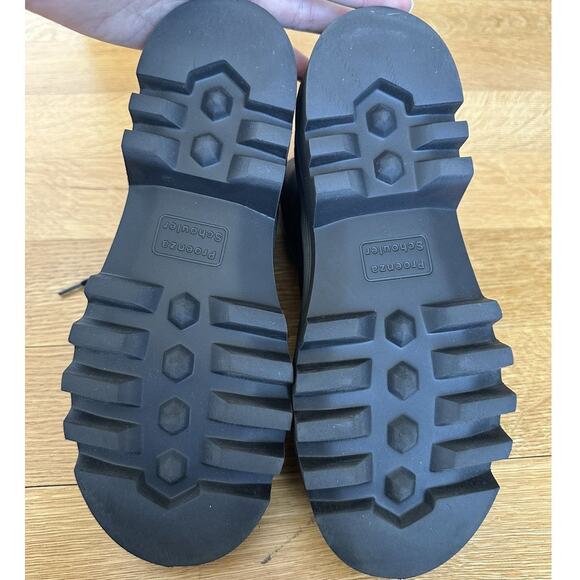 Proenza Schouler The City Combat Boots size EU 38 Black NEW Lug Sole Leather - Picture 8 of 10